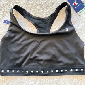 Champion Women's Black Racerback Sports Bra